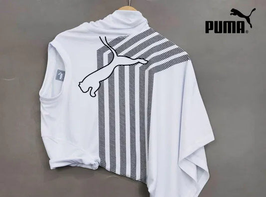 Puma T-shirt = White Striped